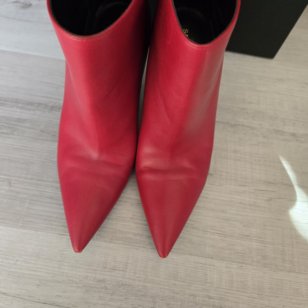 Red Stiletto Ankle Boots - Picture 2 of 15